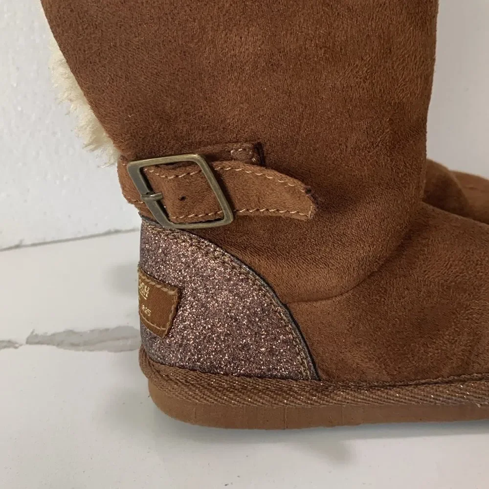Oshkosh B’Gosh | Little Girls Winter Faux Fur Lined Brown Boots Size 7 toddler